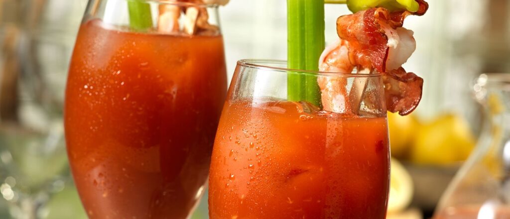 Bloody Caesar cocktail
